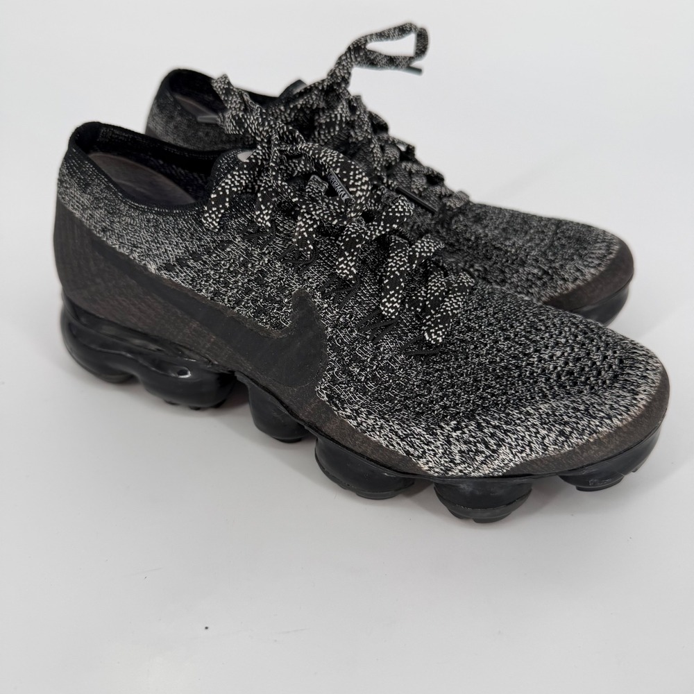 NIKE AIR VAPORMAX FLYKNIT OREO WOMEN SIZE 6.5 GYM WEAR WORKOUT